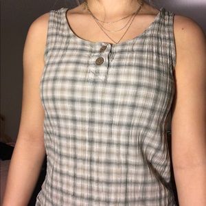 plaid Patagonia tank